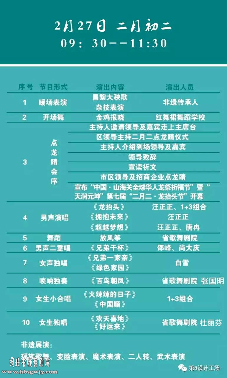 中国·山海关全球华人龙祭祈福节·暨天润元坤第七届“二月二--龙抬头”节